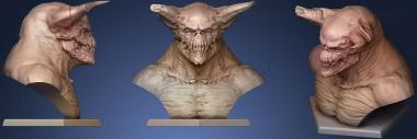 3D model Demon Bust (STL)